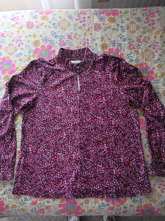 J. Jill Tops - J. Jill Berry Multi-Color Floral Long Sleeve Top